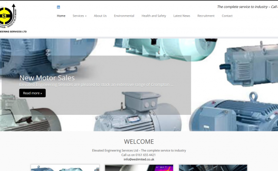 Screengrab of new EES Limited website March 2019